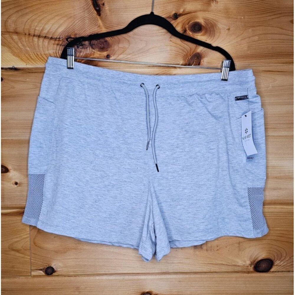 Nine West Shorts Active Women Plus Size 3X Drawstring Pull-on Pocket NEW